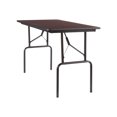 thumbnail image 1 of Staples Melamine Wood 48.4'' Rectangular Folding Table, 1 of 1