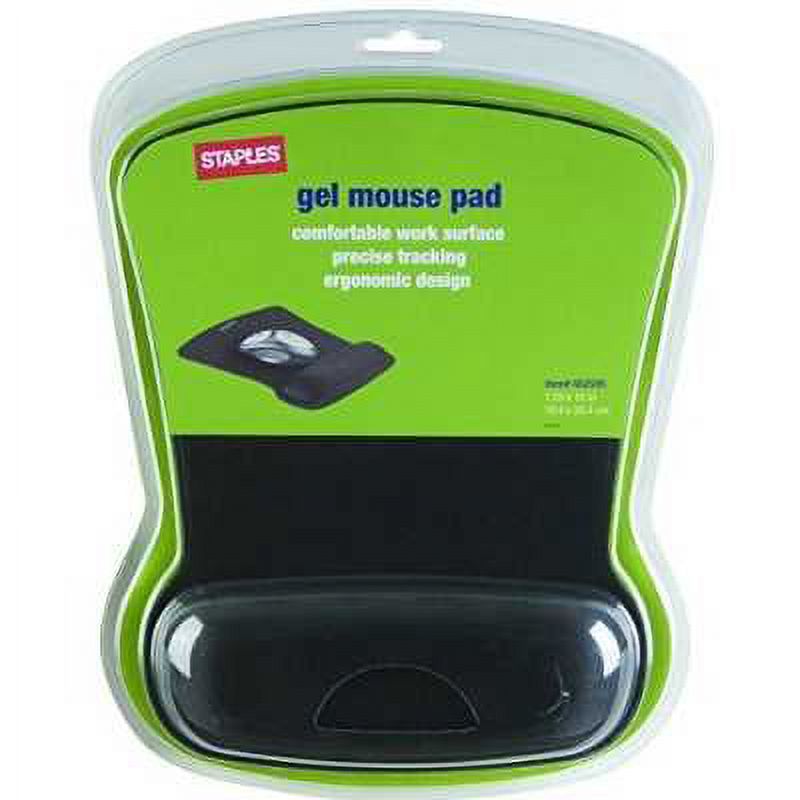 Staples Gel Mouse Pad; Black