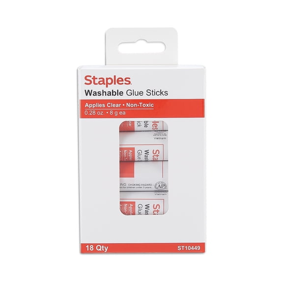 Staples Glue Sticks 0.28 oz. 54/Carton ST10449/10449VS