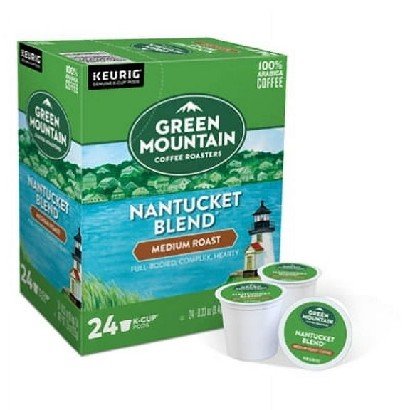 Staples Nantucket Blend Medium Roast Coffee K-Cup Pods - Keurig Compatible - 24 Ct