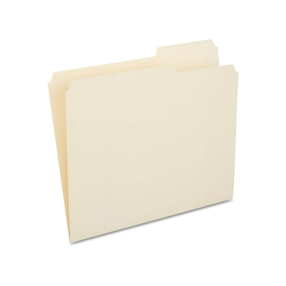 Staples Guide-Height Manila File Folders Letter Extreme Right 100/Box 508812