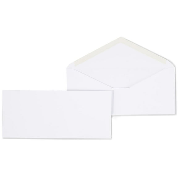 Staples Gummed #10 Envelope 4-1/8" x 9-1/2" White 500/Box (187013NB)