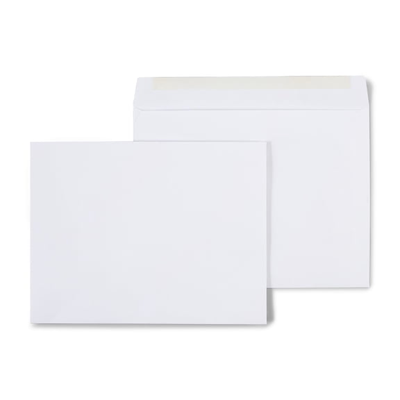 Staples Gummed Booklet Envelopes 10" x 13" White 100/Box (SPL487765)