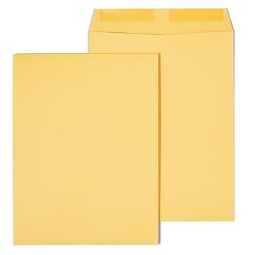 Staples Gummed Flap Kraft Catalog Envelopes 9-1/2" x 12-1/2" Brown 100/BX 534743