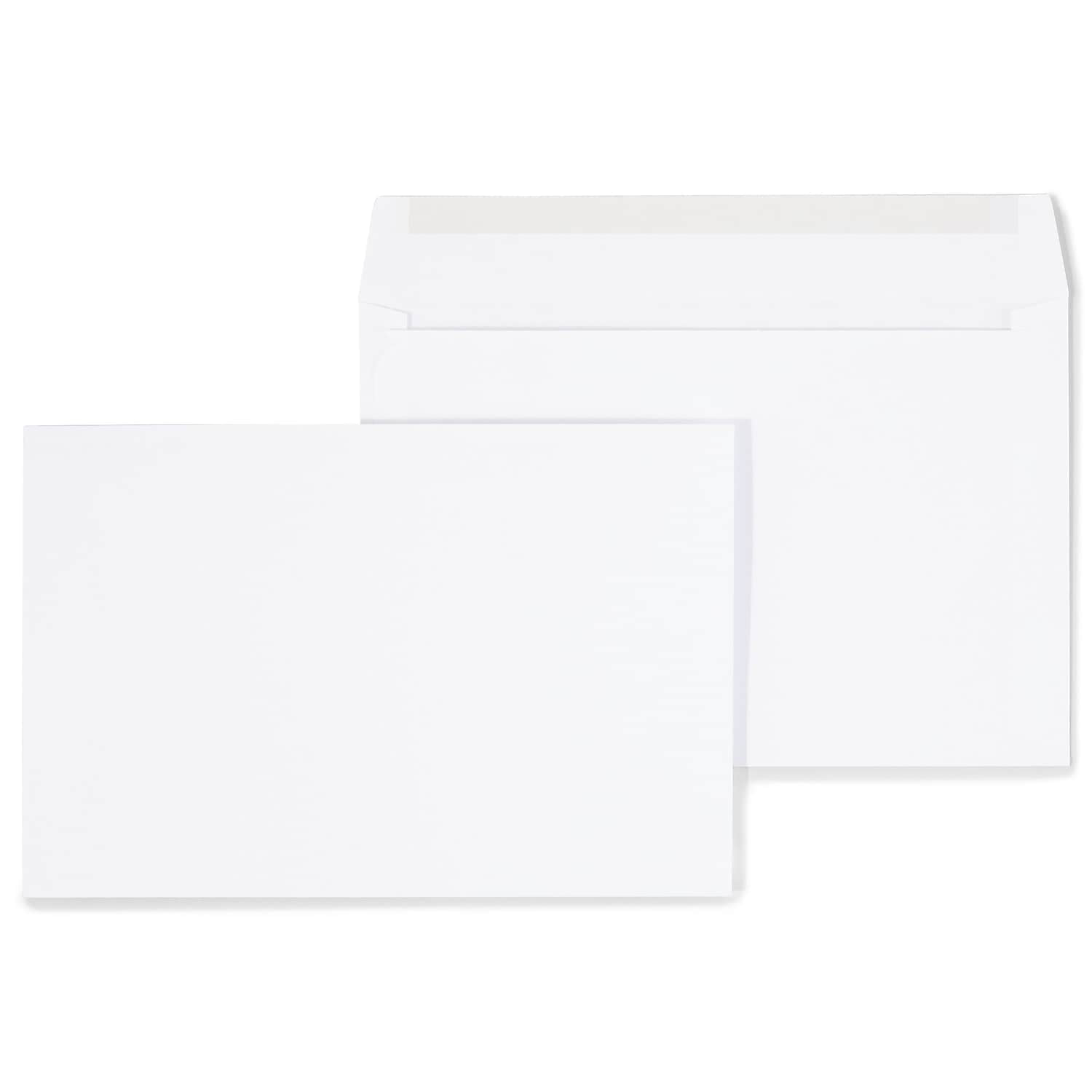 Staples Gummed Flap SideOpening Booklet Envelopes 6" x 9" White Wove