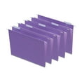 Staples Standard Purple Colored Hanging File Folders, 5 Tab, Letter