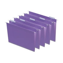 Staples Hanging File Folders 5 Tab Letter Size Purple 25/Box (419200)