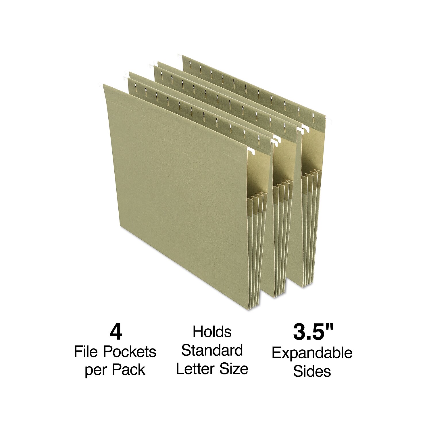 Staplets File Staples Hanging File Pocket 3 1/2