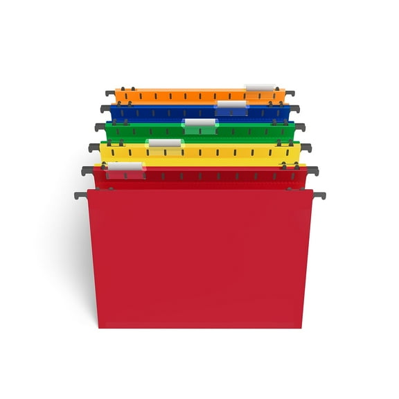 Staples Hanging File Pockets Letter Size Assorted Colors 15/Carton TR36330/36330VS
