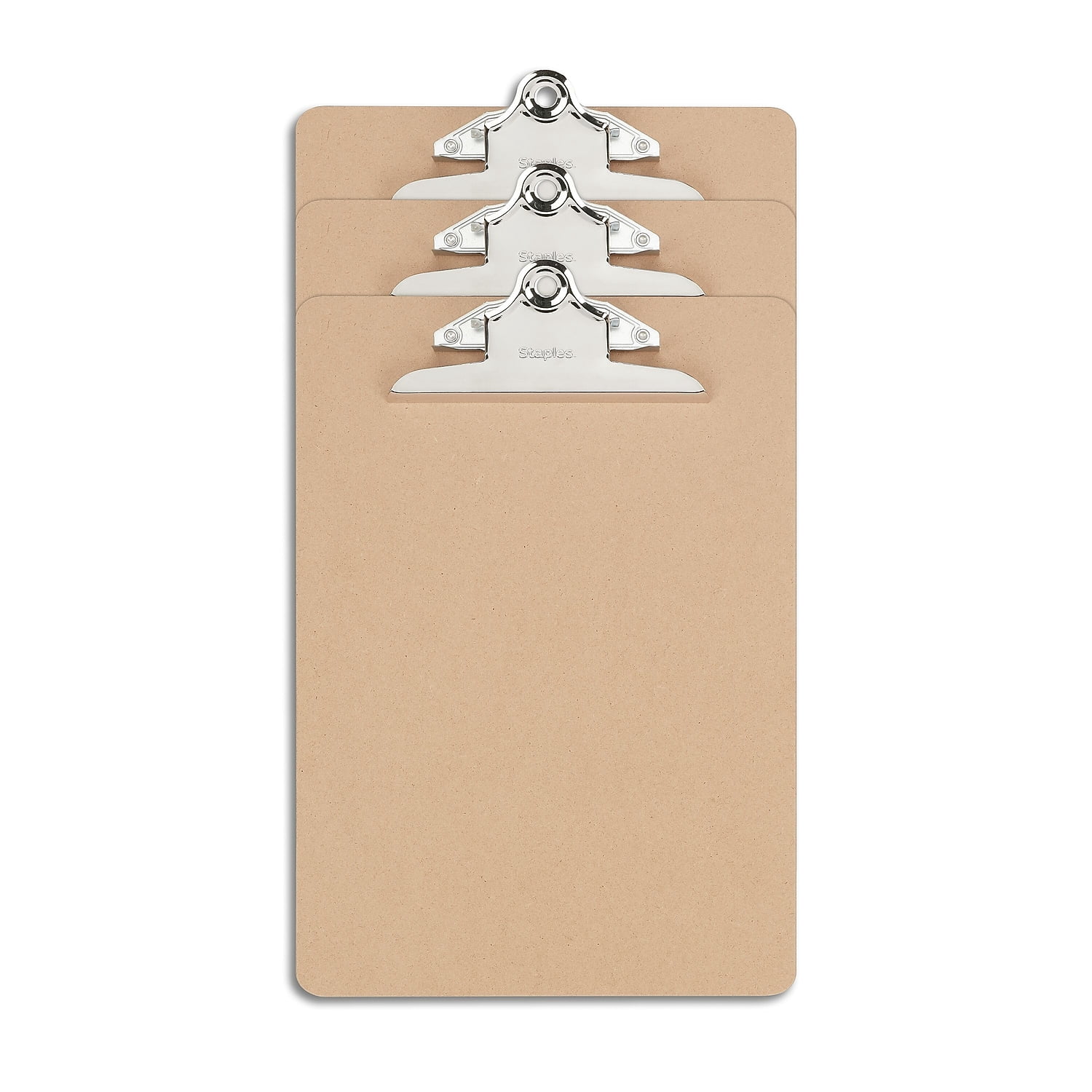 Staples Hardboard Clipboards Letter Size Natural Brown 9/Carton ST44291-CCVS
