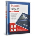 Staples Heavy Duty 1/2" 3Ring Flexible Poly Binders Blue (ST62610
