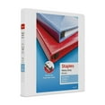 thumbnail image 1 of Staples Heavy Duty 1" 3-Ring View Binder with D-Rings and Four Interior Pockets White 3/Pack, 1 of 7