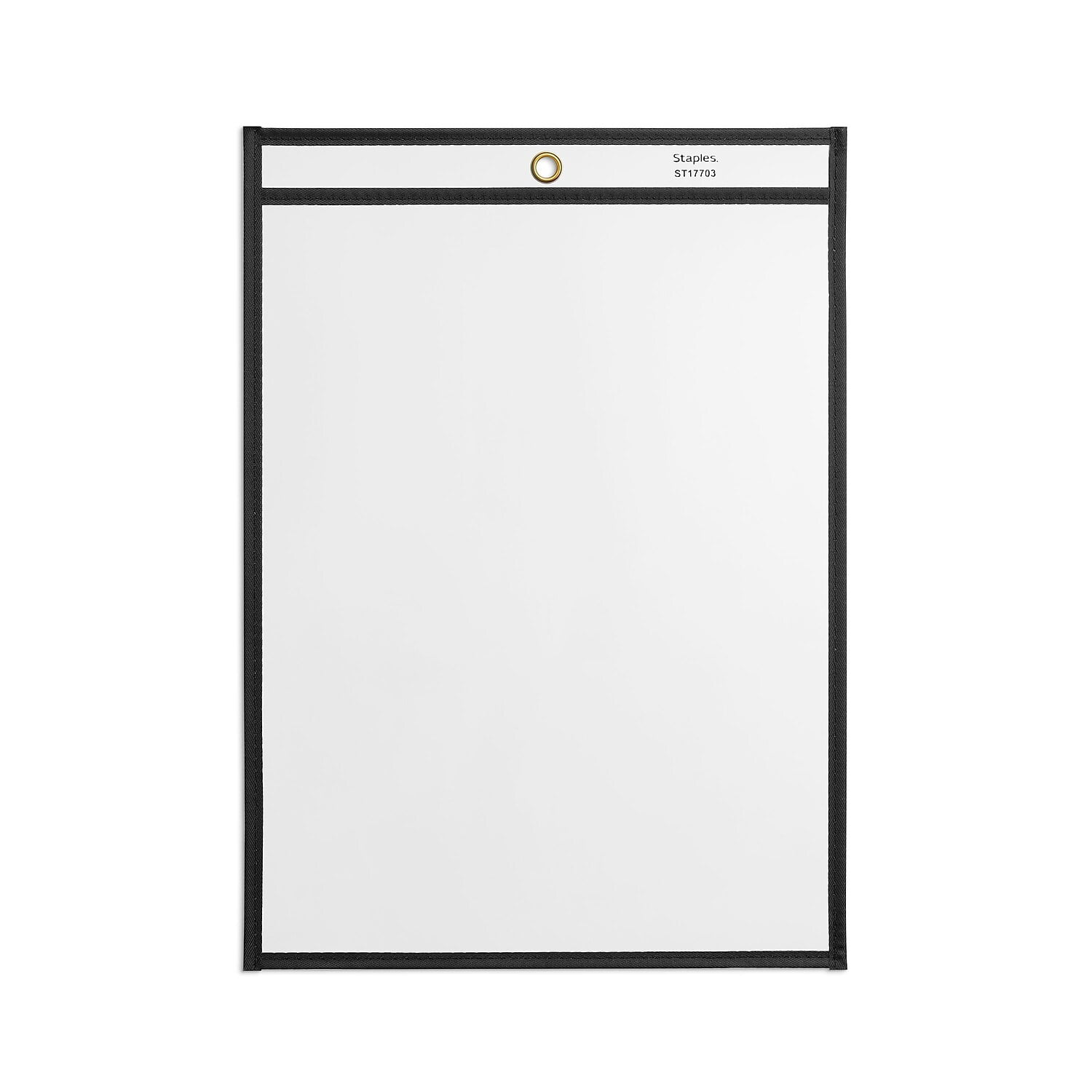 Staples Heavy Duty Stitched Job Ticket Holder 9" x 12" Clear 25/Pack (17703) ST17703CC