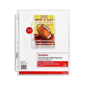 Staples High-Capacity Sheet Protectors 8.5" x 11" Diamond Clear 75/Carton ST15944-CCVS