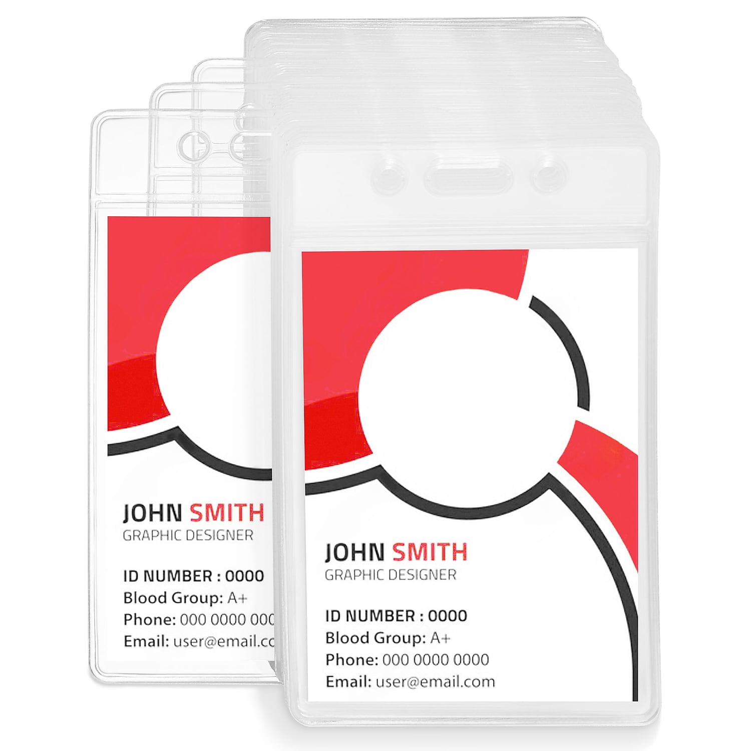 Staples ID Badge Holders 3-1/2