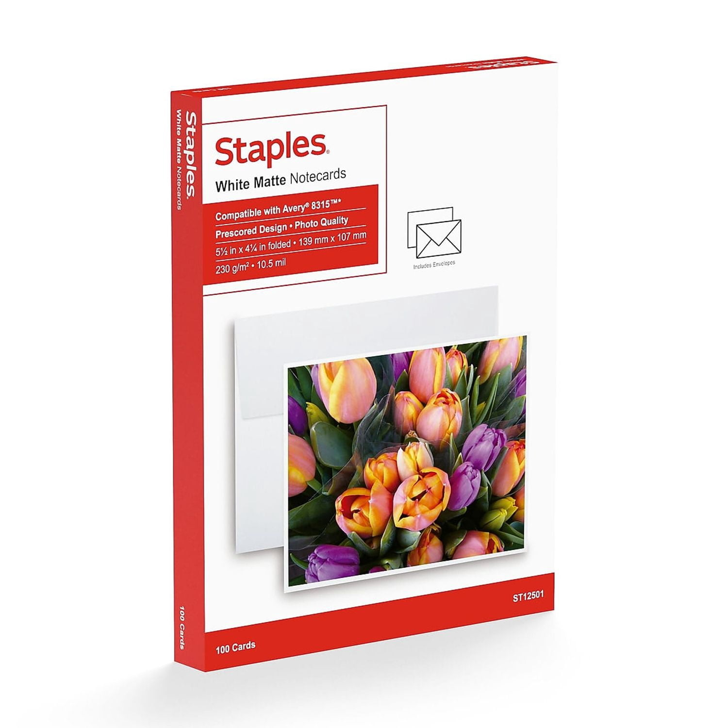 Staples Inkjet Notecards 5 1/2