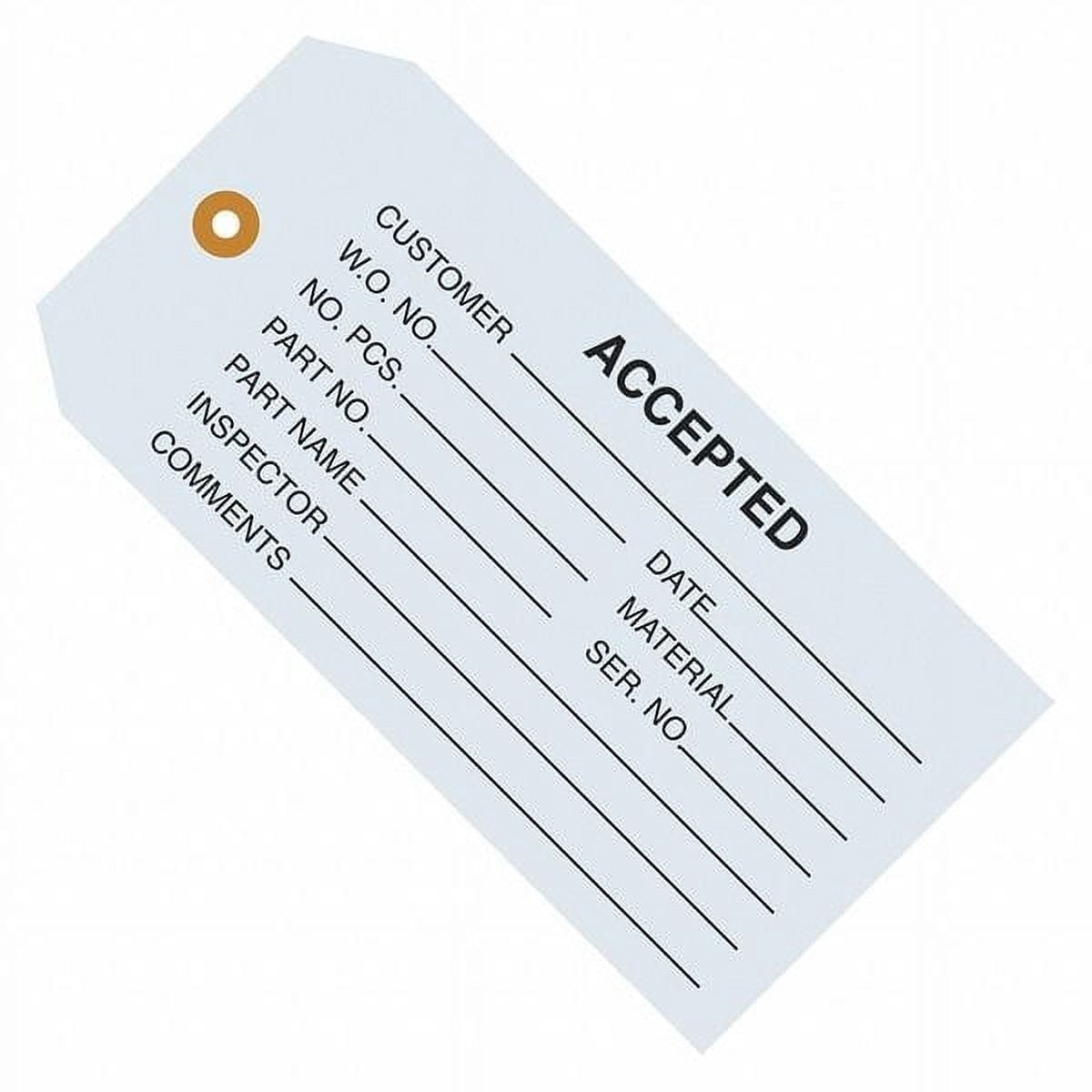 Clean Inspected Tags Staples Inspection Tags