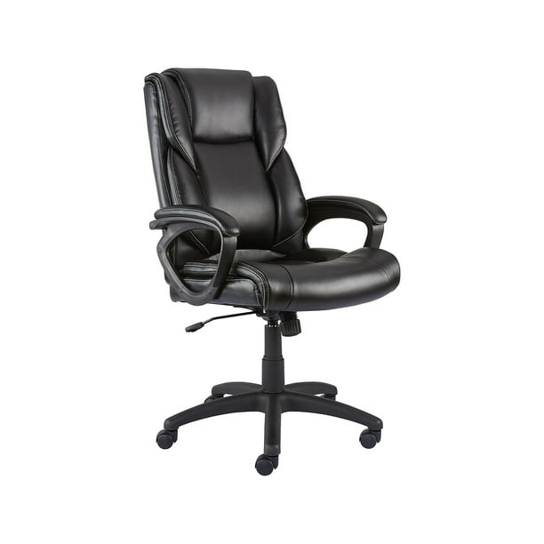 Staples Kelburne Luxura Faux Leather Computer and Desk Chair Black 2 Pack 58226 CCVS