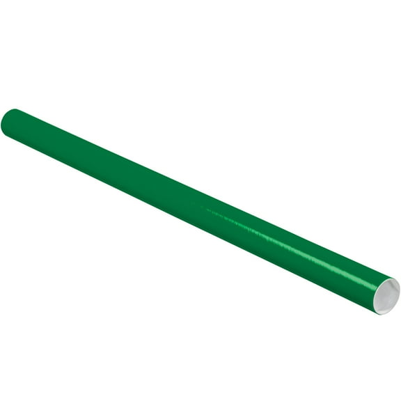 Staples Mailing Tubes with Caps 2" x 36" Green 50/Case P2036G