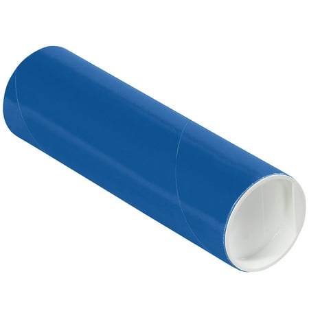 Staples Mailing Tubes with Caps 2" x 6" Blue 50/Case P2006B