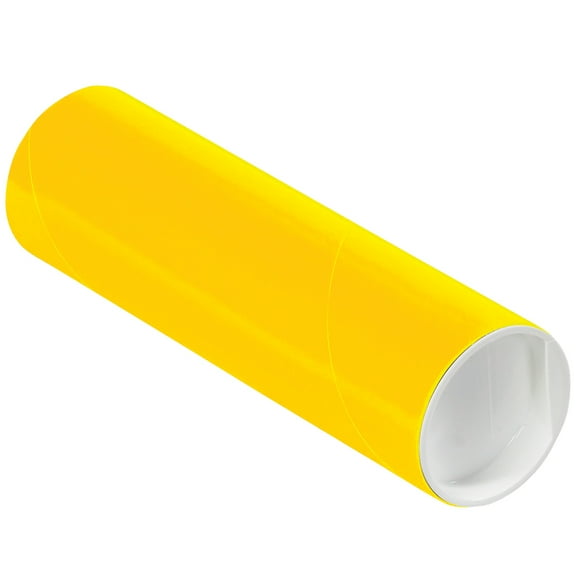 Staples Mailing Tubes with Caps 2" x 6" Yellow 50/Case P2006Y