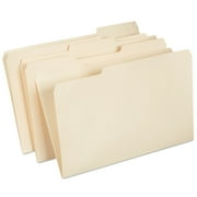 Staples Manila 3-Tab File Folders Legal Assorted Position 100/Box TR56680