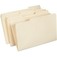 Staples Manila File Folders, Legal, 3 Tab, Assorted Position, 100/Box