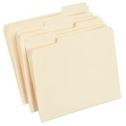 Staples Manila File Folders Letter 3 Tab Assorted Position 100/Box TR56675