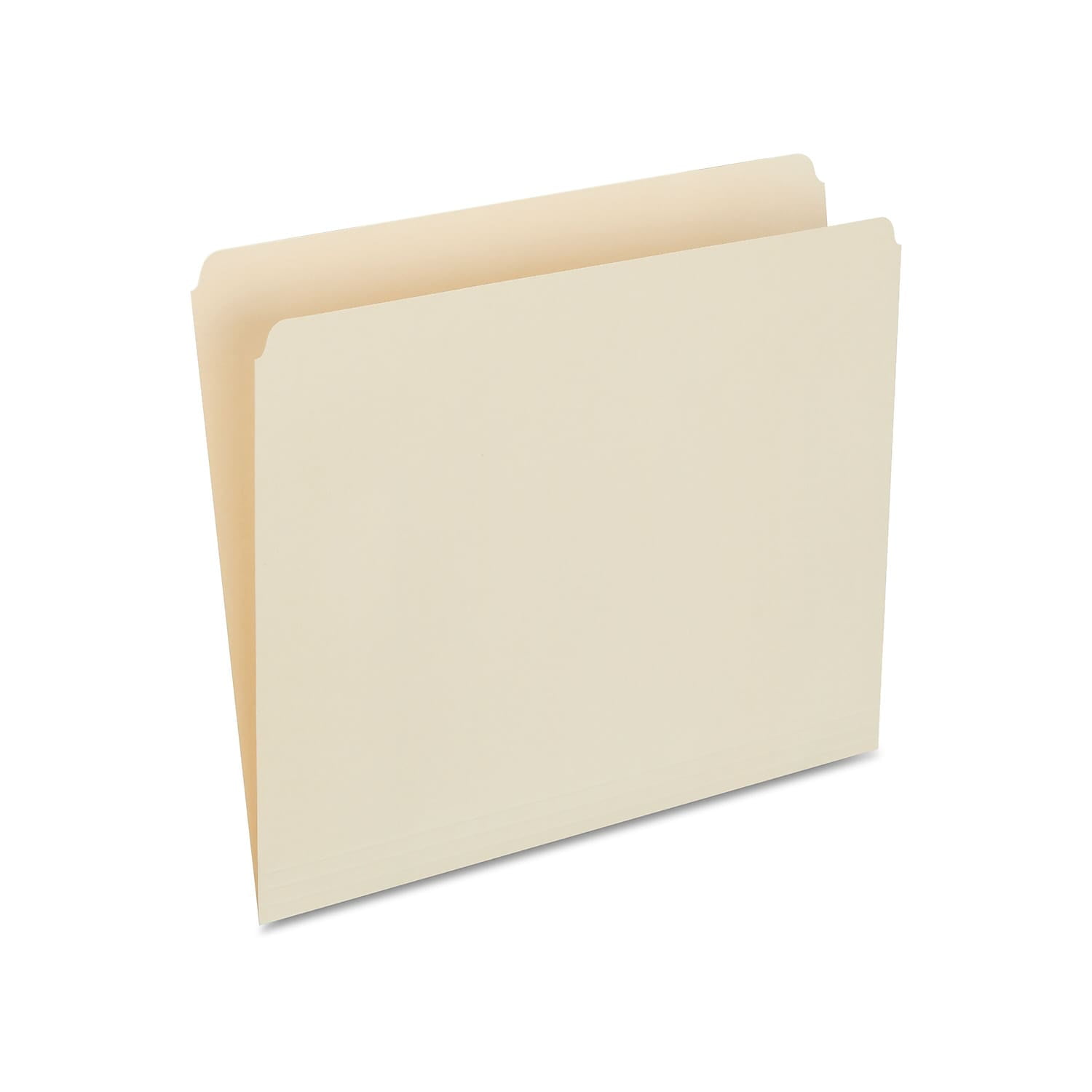 Staples Manila File Folders Letter Single Tab 100/Box 116723