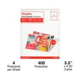 Staples Matte Postcards 5.5" x 4.25" White 800/Carton ST12498VS