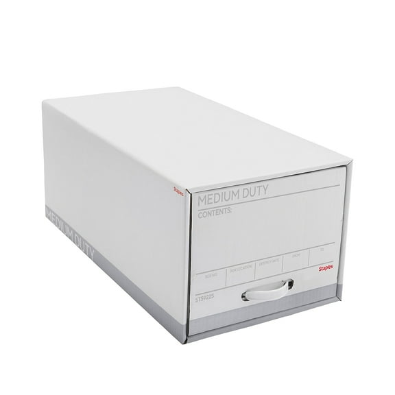 Staples Medium Duty File Drawers Letter White/Gray 6/Carton (TR59225)