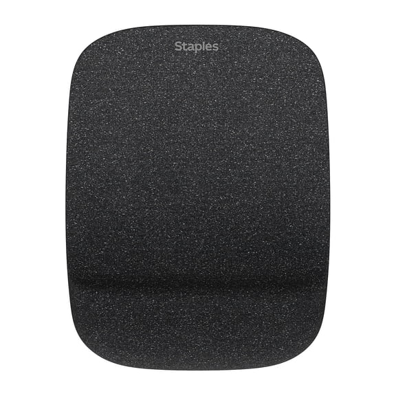 Staples Mouse Pad with Gel Wrist Rest Black (79054) ST61825