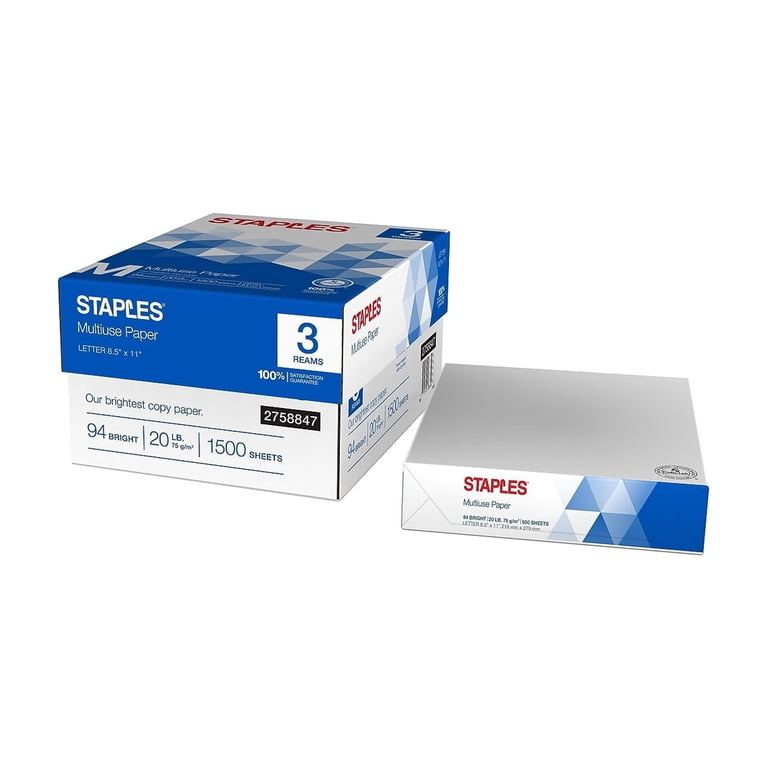 Staples Copy Paper, 8.5