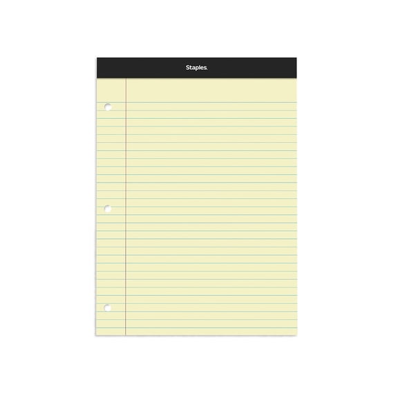 Staples Colornote Pad Staples Notepads 8.5