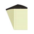 Staples Legal Size Note Pads, Canary, Wide Ruled, 8.5"x14", 50 Sheets