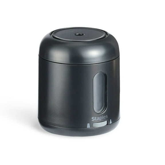 Staples Personal Dual Powered Pencil Sharpener Black (ST62625)