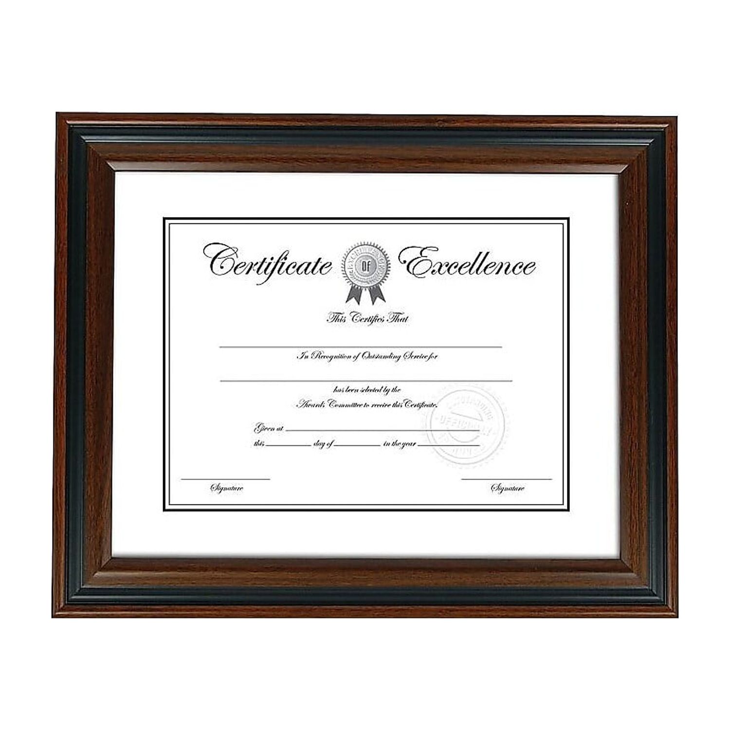 Staples Plastic Certificate Frame (53129/20190) 810900
