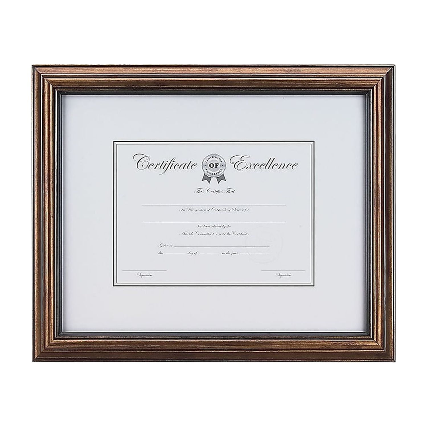 Staples Plastic Certificate Frame Bronze 3/Pack ST20189CCVS