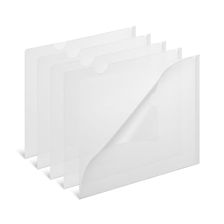 Staples Plastic Document File 5-Pocket Letter Size Clear 5/Pack (TR11094)