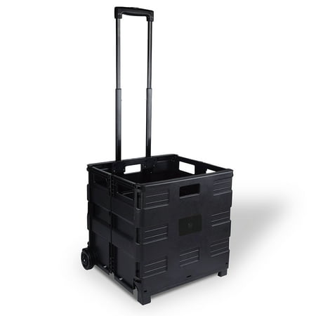 Staples Plastic/Poly Mobile Utility Cart with Dual Wheel Black (ST60714-CC) ST59678-US
