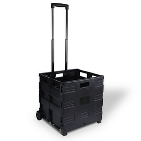 Staples Plastic/Poly Mobile Utility Cart with Dual Wheel Black (ST60714-CC) ST59678-US