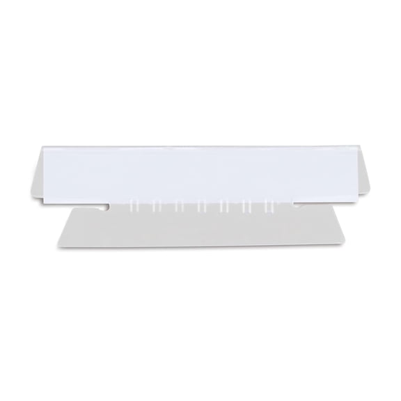 Staples Plastic Tabs 3-1/2" x 5/8" Clear 50/Pack (10986) 380431