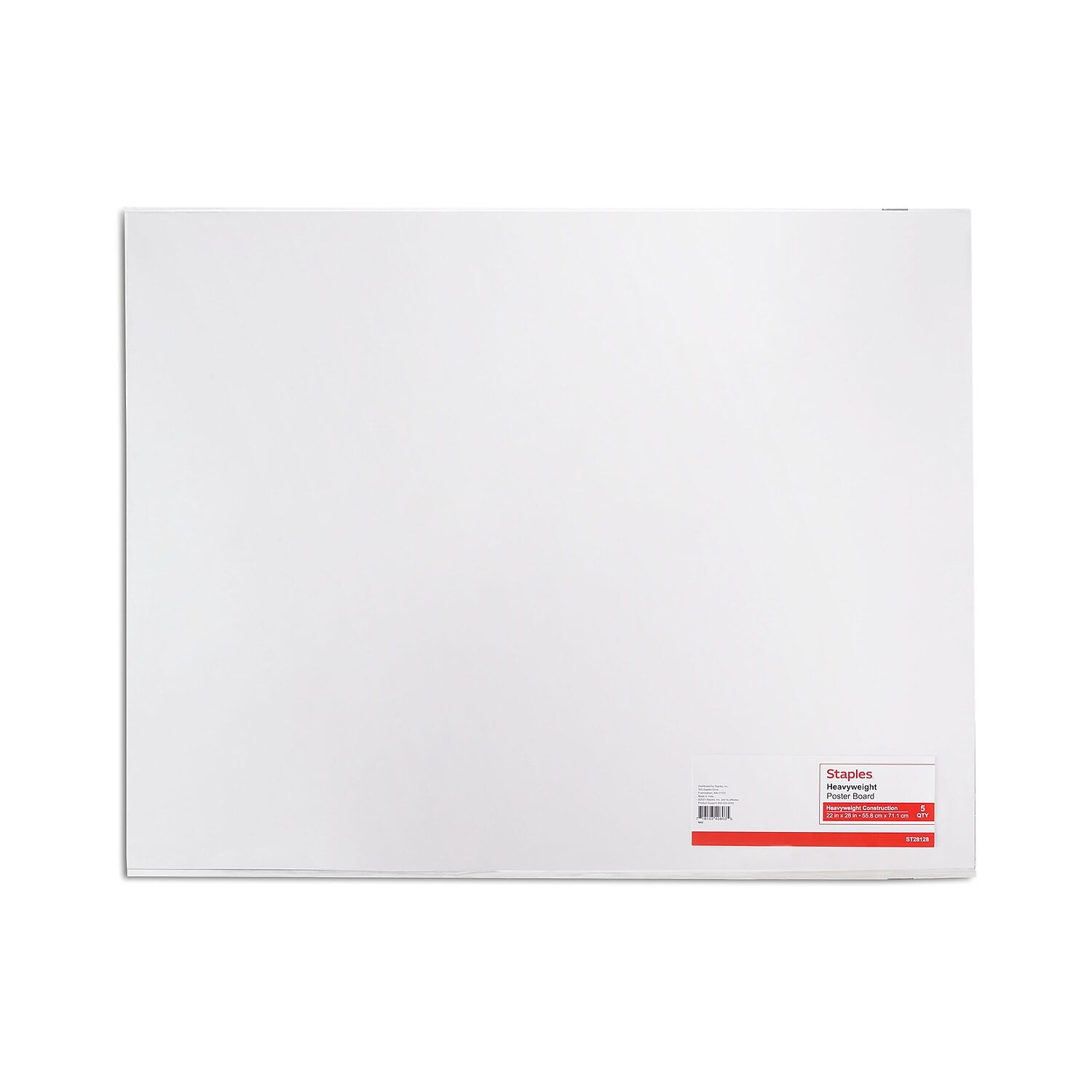 H-E-B Dual Sided Poster Board - White