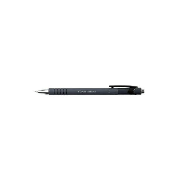 Staples Postscript Retractable Ballpoint Pens Medium Point Black Ink 36/Carton 18262-CCVS