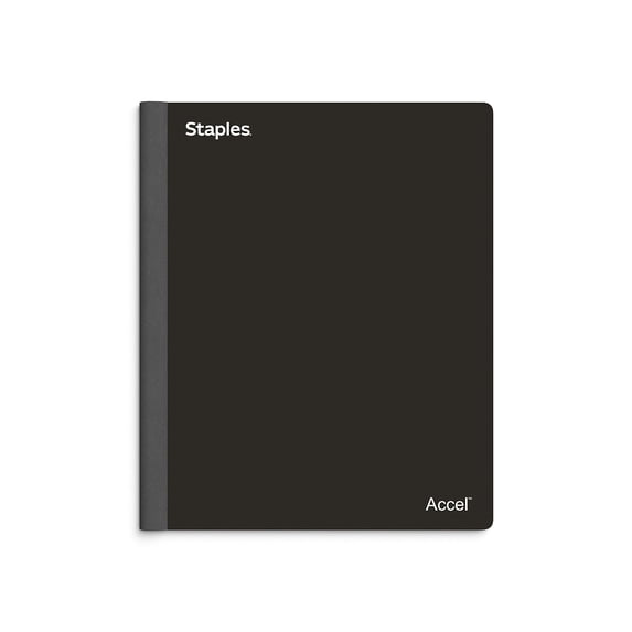 Stample Notebook Staples, 3-Subject Notebook, ST58329, 8.5x11 inches Black - Walmart.com