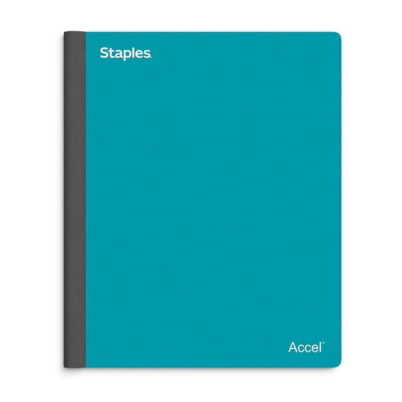 Staples Premium 3-Subject Notebook 8.5" x 11" College Ruled 150 Sheets Teal 3/Pack ST58333CVS