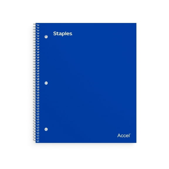 Staples Premium 5-Subject Notebook 8.5" x 11" College Ruled 200 Sheets 3/Pack ST58318DVS