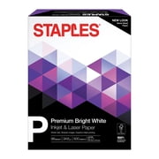 Staples Premium 8.5 x 11 Multipurpose Paper 24 lbs. 98 Bright 500/Ream 733332