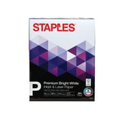 Staples Premium 8.5" x 11" Multipurpose Paper 24 lbs. 98 Bright 500/Ream 733332