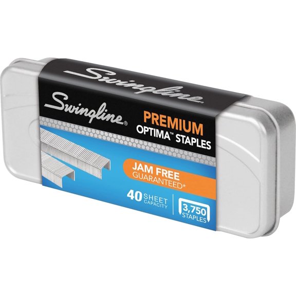 Staples, Premium for Desktop Staplers, 1/4" Length, 210/Strip, 3750/Box, Jam Free, Optima (35556)